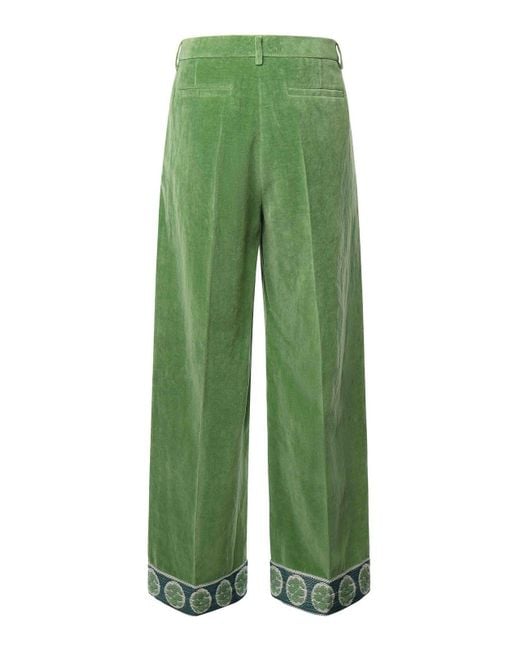 Valentino Garavani Green Casual Pants for men