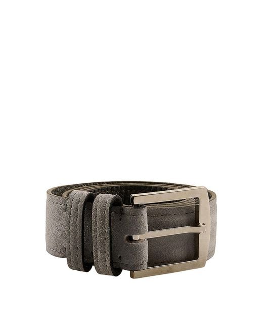 Kiton Gray Cintura Calfskin for men