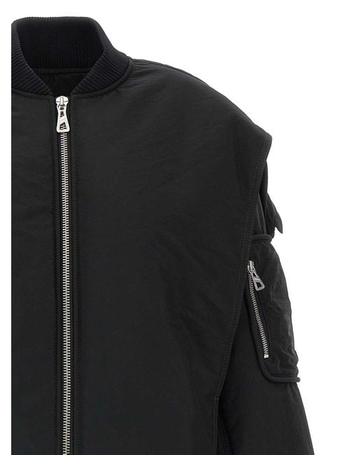 Jean Paul Gaultier Black The Hooded Bomber' Jacket