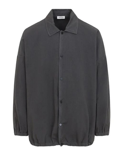 Fear Of God Gray Windbreaker Jacket for men