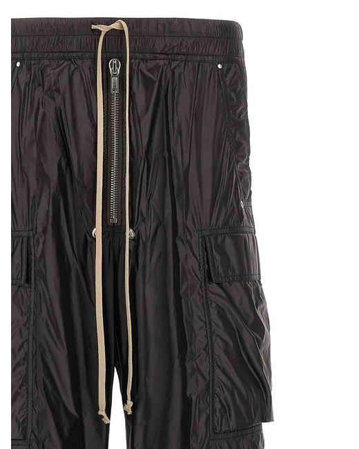 Rick Owens Black Cargobelas Pants for men