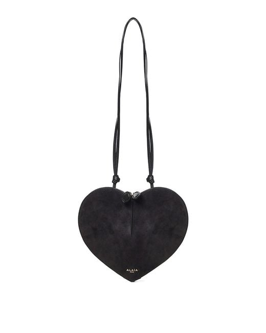 Alaïa Black Le Cur Leather And Suede Shoulder Bag