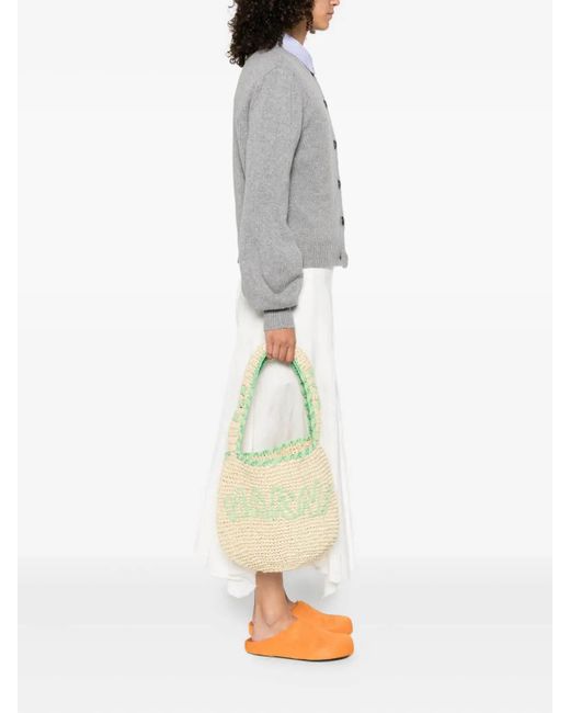 Marni Metallic Nassa Small Borsa Logo