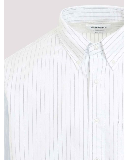 Thom Browne White Button Down Shirt for men