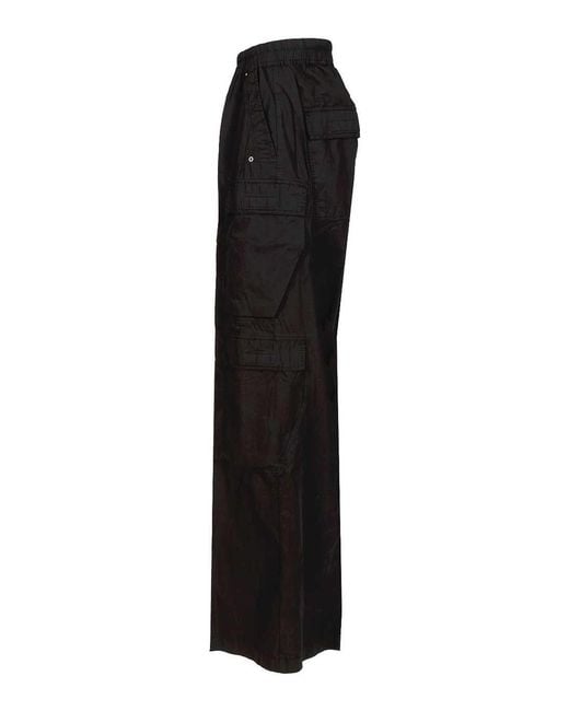 Rick Owens Black Jumbo Double Cargo Pants for men