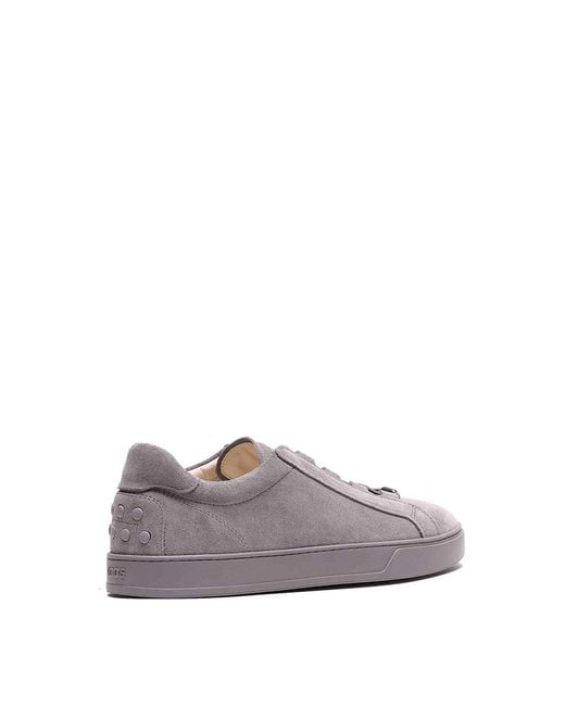 Tod's Gray Suede Sneakers for men