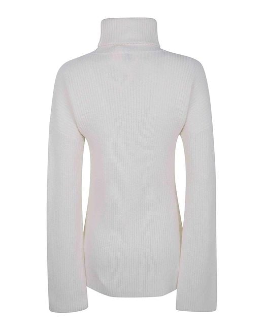 Totême White Slit Sleeves Knit