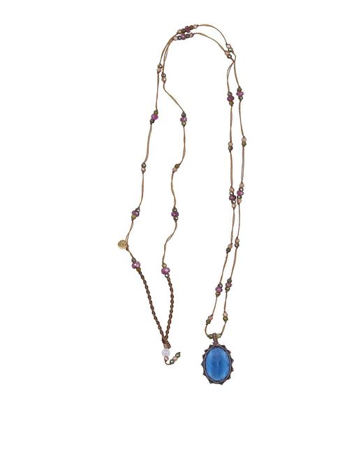 Sharing White Long Pendant Necklace