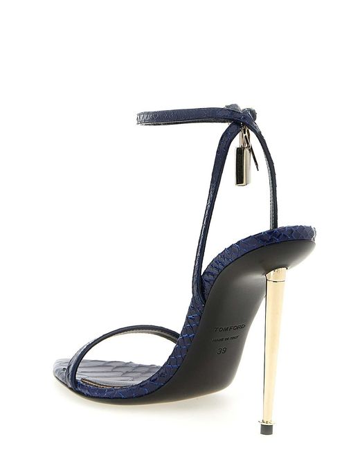 Tom Ford Blue Padlock Sandals
