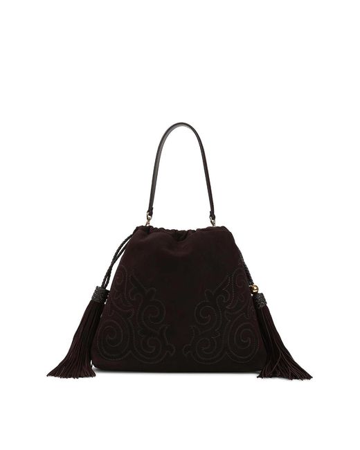 Etro Black Kalispera Medium Bag