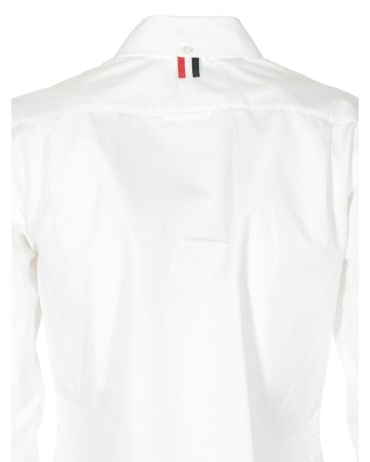 Thom Browne White Button-Down Shirt