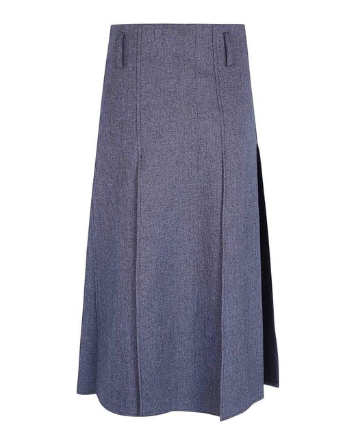 DR. HOPE Blue Midi Skirt