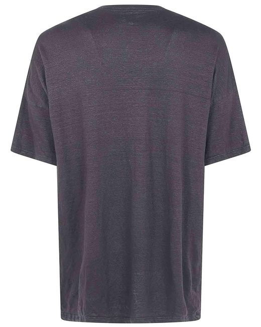 MD75 Gray Linen Oversized T-Shirt for men