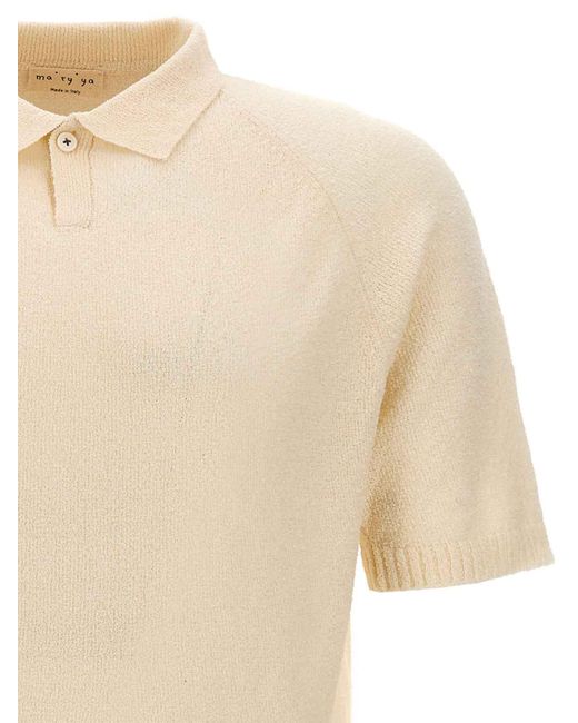 Ma'ry'ya Natural Cotton Polo Shirt for men