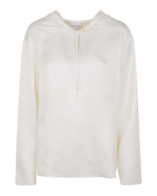 Loulou de Saison White Nuka Hooded Blouse