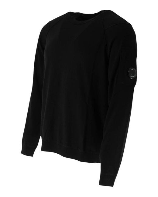 C P Company Black Crewneck for men
