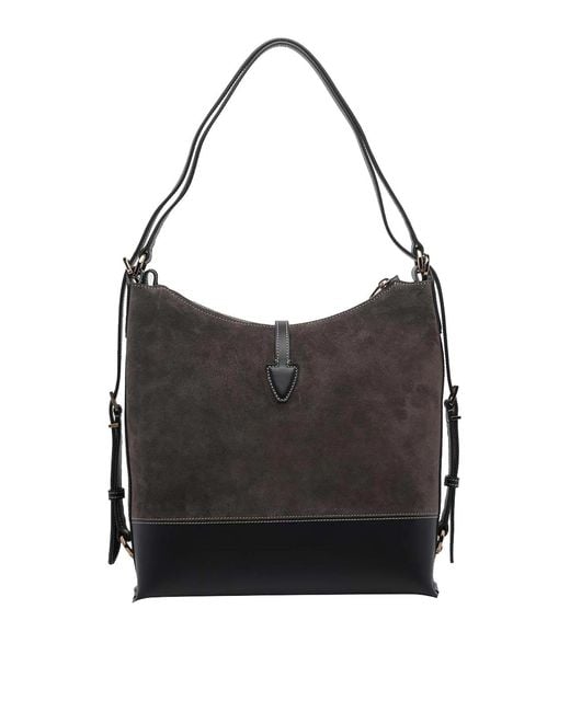 Tod's Black Leather T-Timeless Small Handbag