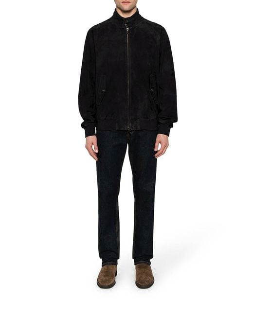 Baracuta Black G9 Suede Jacket for men
