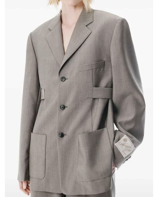 Alexander Wang Gray Jacket With Logo