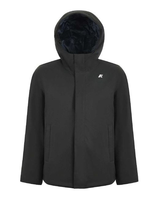 K-Way Black Jacket for men