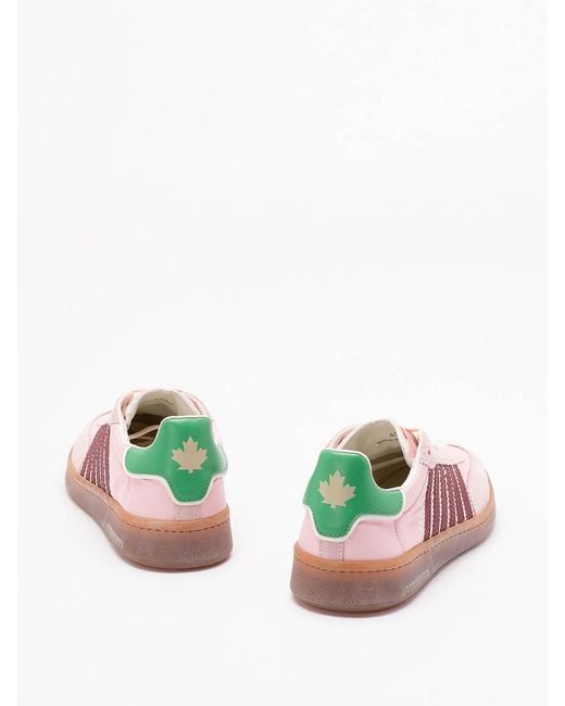 DSquared² Pink Nylon Boxer Sneakers for men