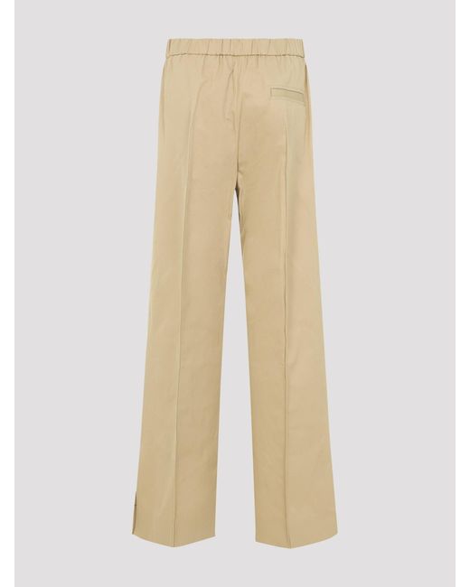 Jil Sander Natural Track Inspired Relaxed Pants