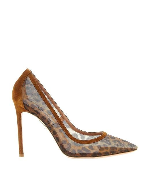 Aquazzura Brown Nude Pumps