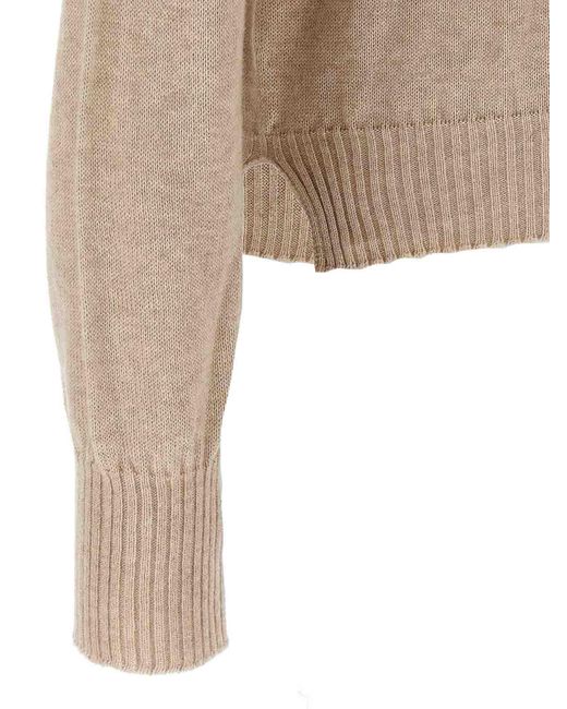 Ma'ry'ya Natural Cashmere Cotton Sweater for men