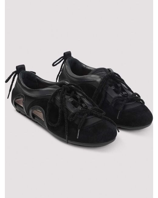 Simone Rocha Black Cutout Ballerina Grip Trained Sneakers