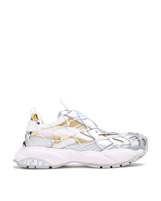 Versace White Sneaker Shoes