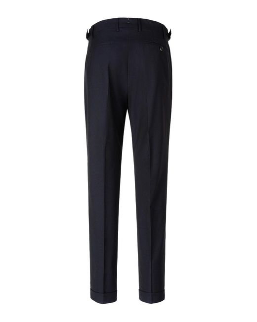 Berwich Blue Relaxed Fit Pants for men