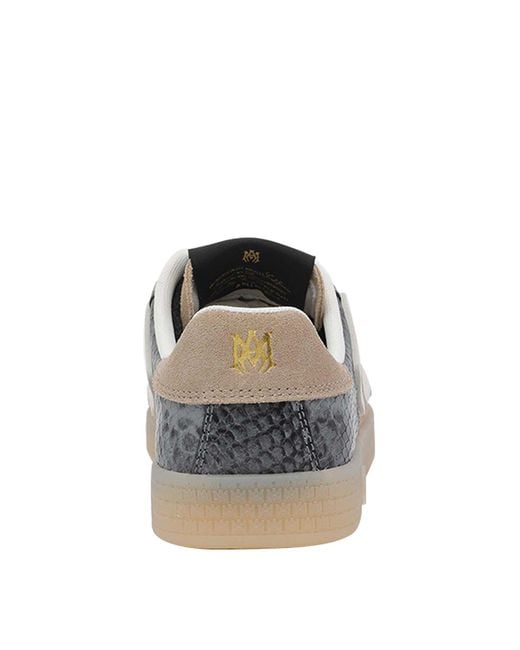 Amiri Gray Snake Pacific Bones Sneakers