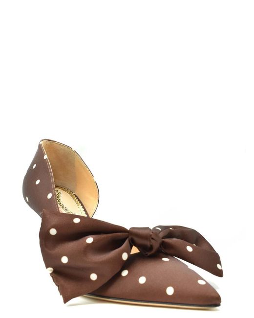 Charlotte Olympia Brown Pumps With Bow