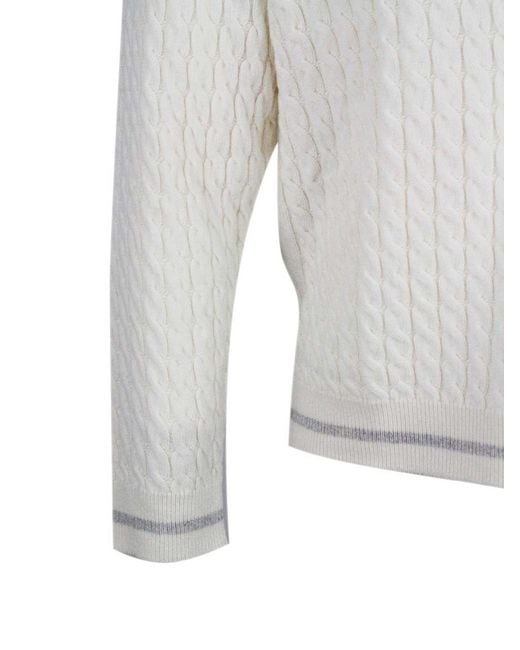 Eleventy White Sweaters for men