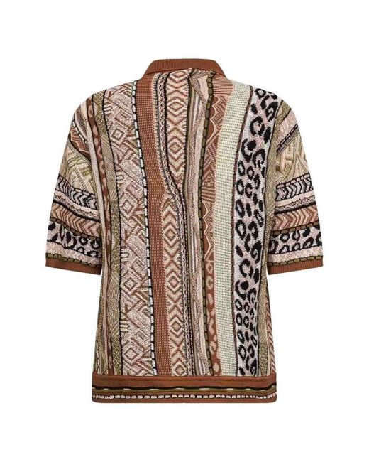 Laneus Brown Knitted Shirt for men