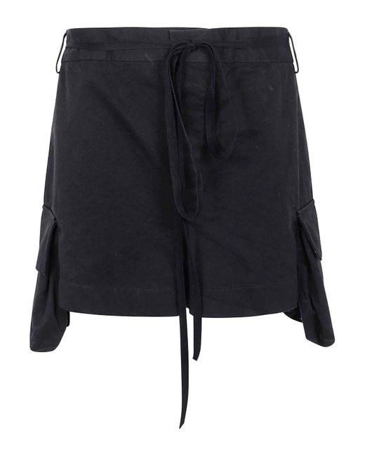 ショートパンツ Ann Demeulemeester NADINA CARGO SHORTS NATURAL WASH COTTON Ann Demeulemeester Nadina Cargo Shorts Natural Wash Cotton