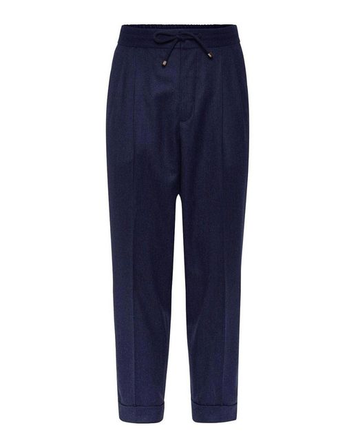 Brunello Cucinelli Blue Pants for men