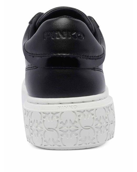 スニーカー PINKO LOVE BIRDS LOGO FLATFORM SNEAKERS Pinko Love Birds Logo Flatform Sneakers in Black | Lyst