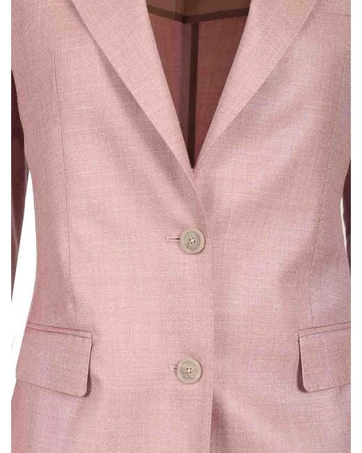Tagliatore Pink "Parigi" Double-Breasted Jacket
