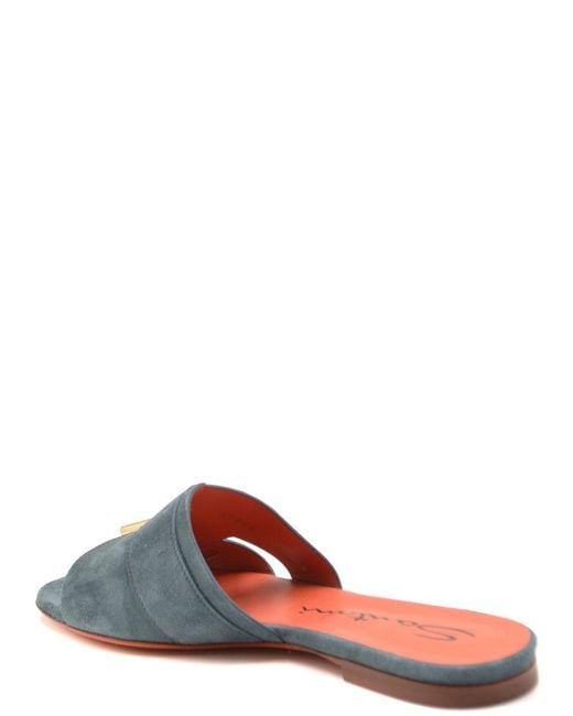 Santoni Blue Sandals