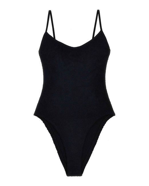 Hunza G Black 'Pamela Swim' One-Piece Swimsuit