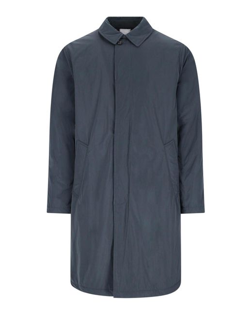 Aspesi Blue Single-breasted Coat for men