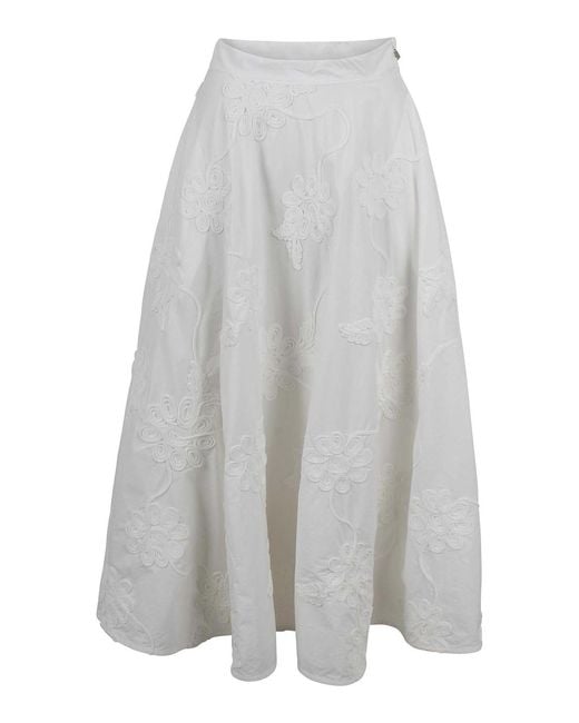 ROTATE BIRGER CHRISTENSEN Gray Maxi Skirt