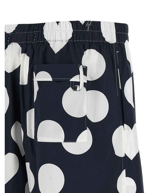 Jacquemus Blue Cotton Bermuda Shorts for men
