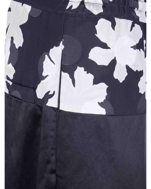 Dries Van Noten Blue Pablo Bicolor Trousers for men