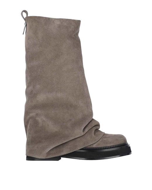 The Attico Brown Stivali Combat