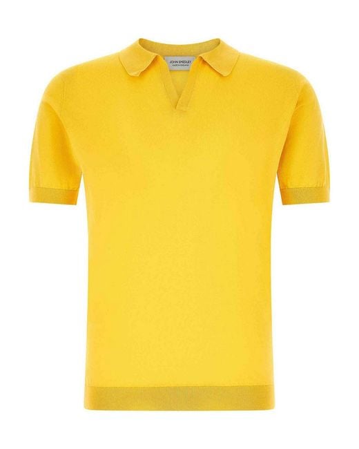 John Smedley Yellow Noah Polo Shirt for men