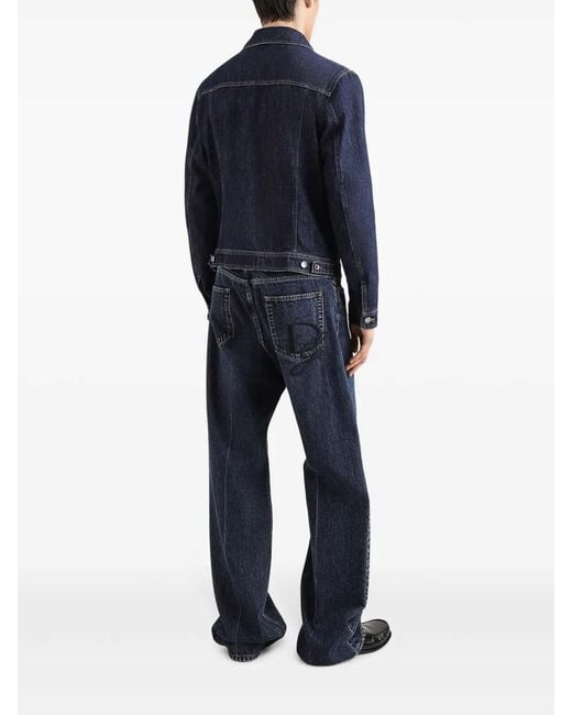 Dolce & Gabbana Blue Trousers for men