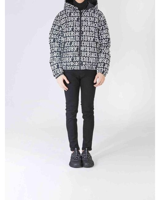 Versace Jeans Couture Black Gothic Logo Jacket for men