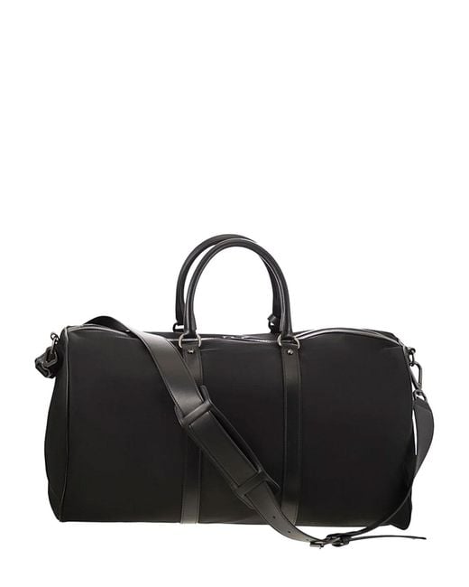 Kiton Black Duffle Bag for men